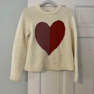 Madewell XS heart sweater